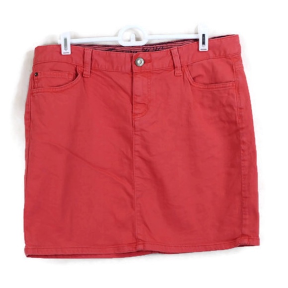 red denim skirt size 16